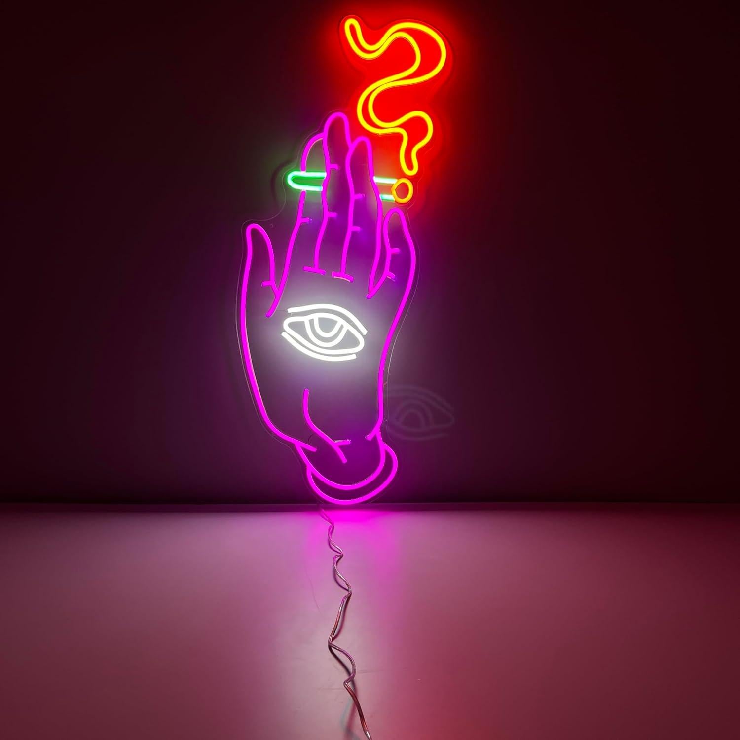 Cartel de Neón LED NUOSHANZS Buenas Vibras 42x25.4 cm