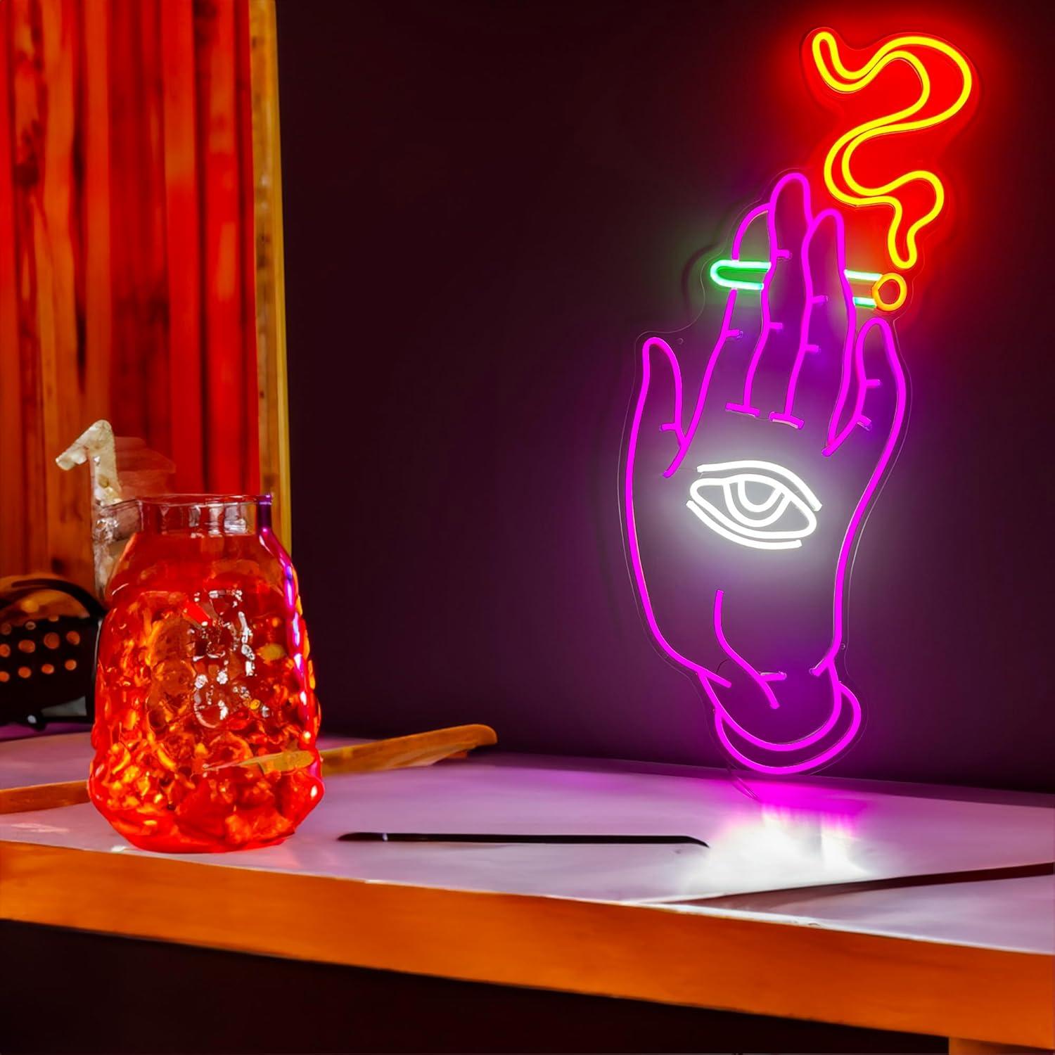 Cartel de Neón LED NUOSHANZS Buenas Vibras 42x25.4 cm