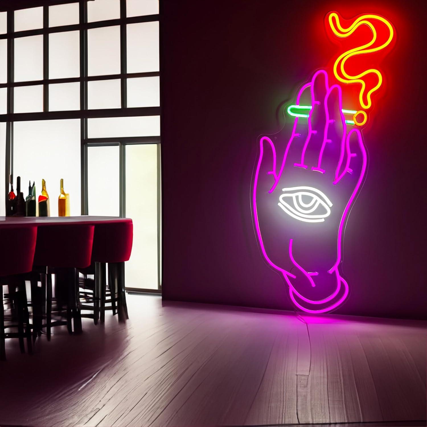 Cartel de Neón LED NUOSHANZS Buenas Vibras 42x25.4 cm