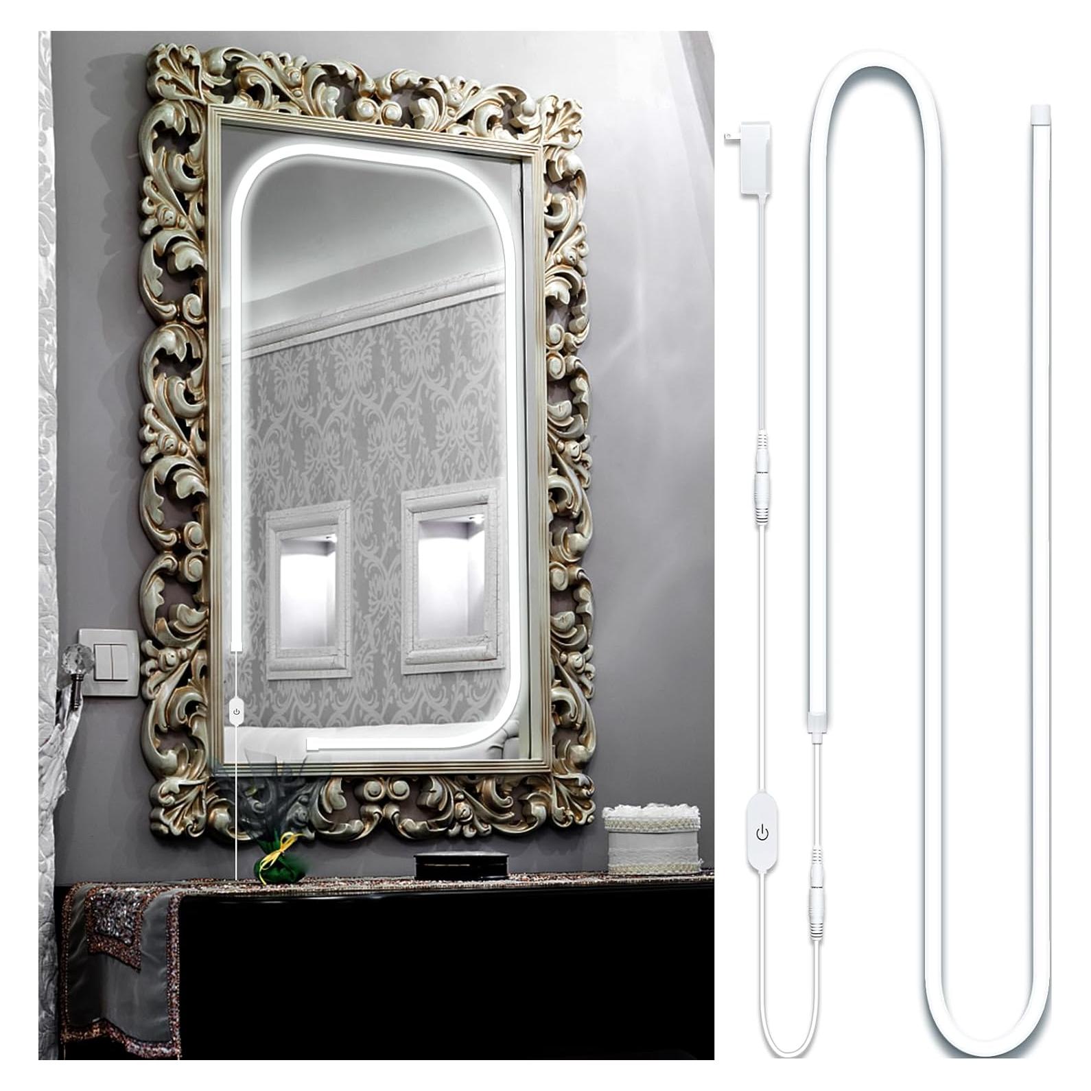 Tira de Luz LED de Maquillaje Emafort 300cm 6000K Regulable