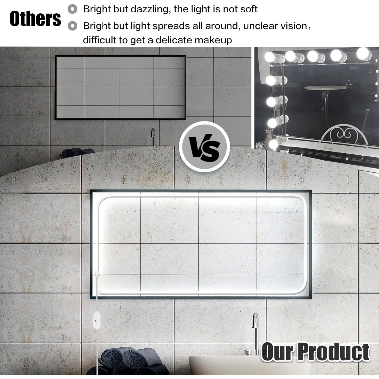 Tira de Luz LED de Maquillaje Emafort 300cm 6000K Regulable