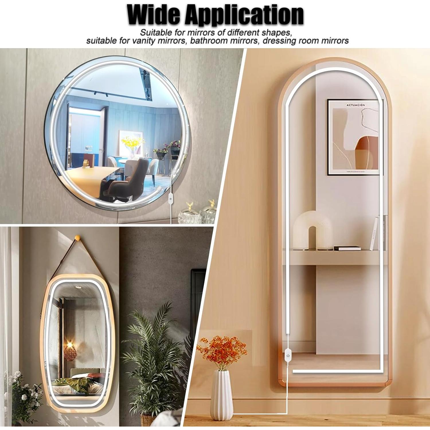 Tira de Luz LED de Maquillaje Emafort 300cm 6000K Regulable