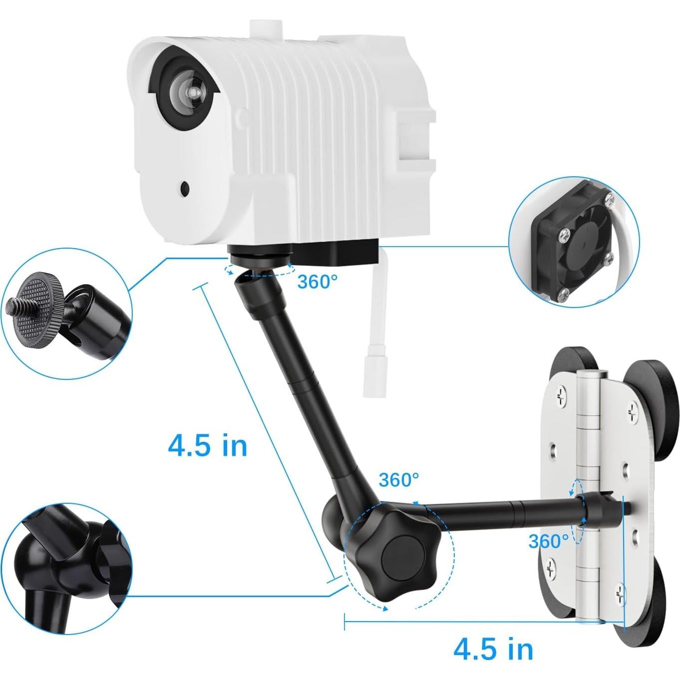 Soporte Magnético 3-en-1 Didalo para Mevo Start con Ventilador