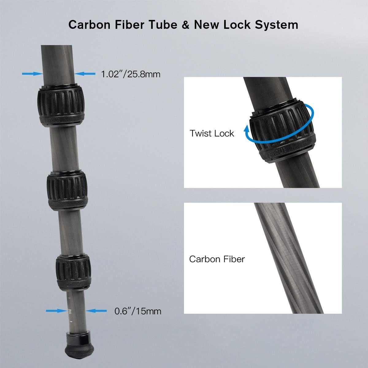 Trípode SIRUI AM-254 de Fibra de Carbono con Cabeza K20X