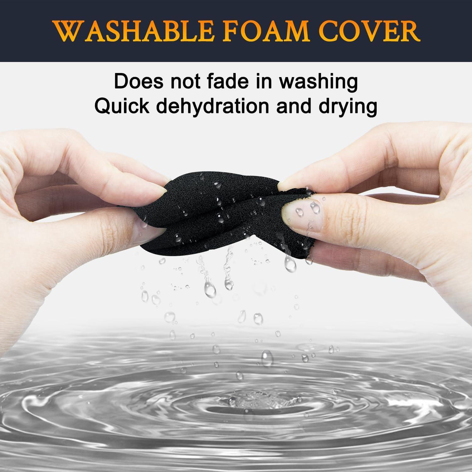 Filtros Pop para Micrófonos SOULWIT - 2 Pcs Espuma Negra