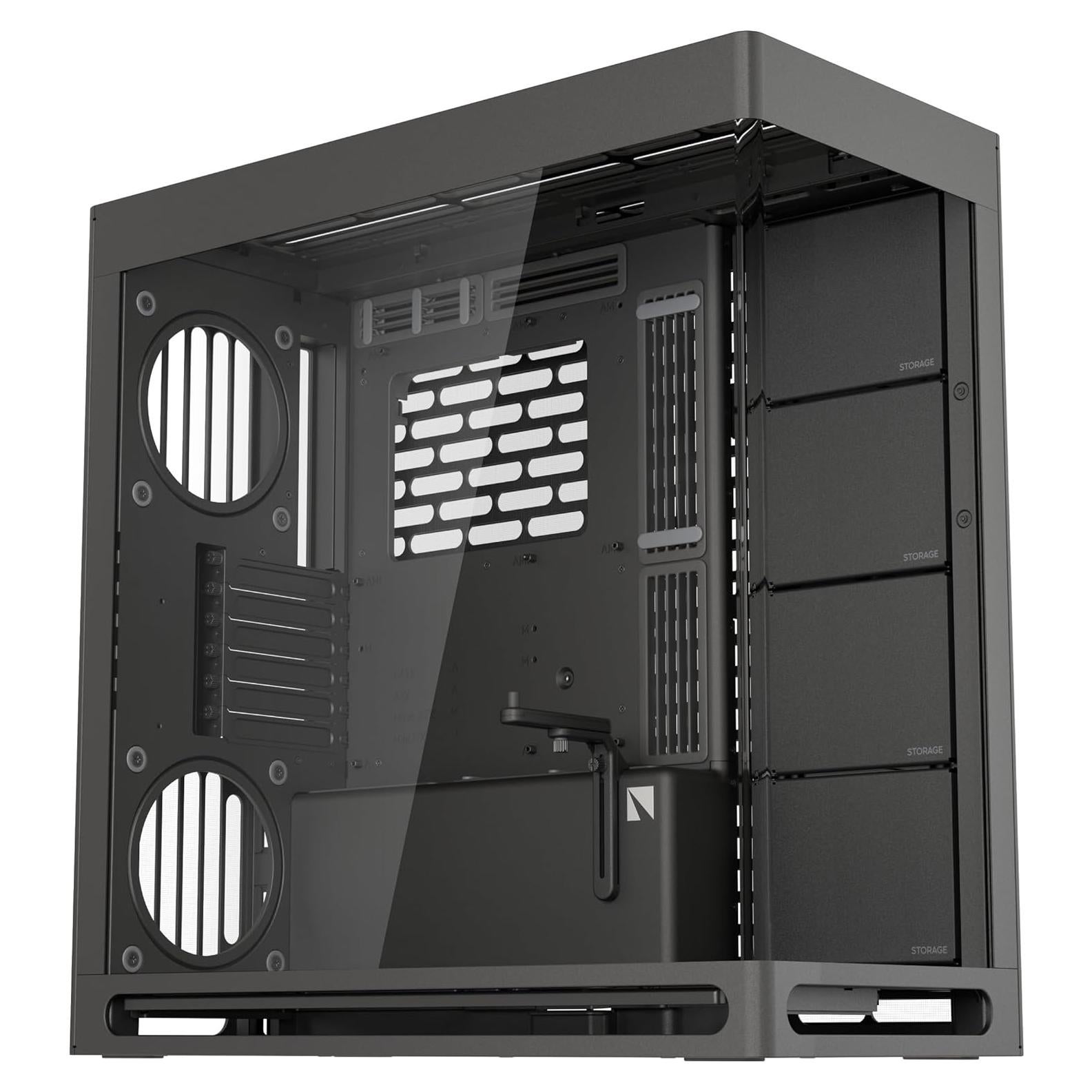 Caja de PC HAVN HS 420 Media Torre ATX Negra con Vidrio Templado