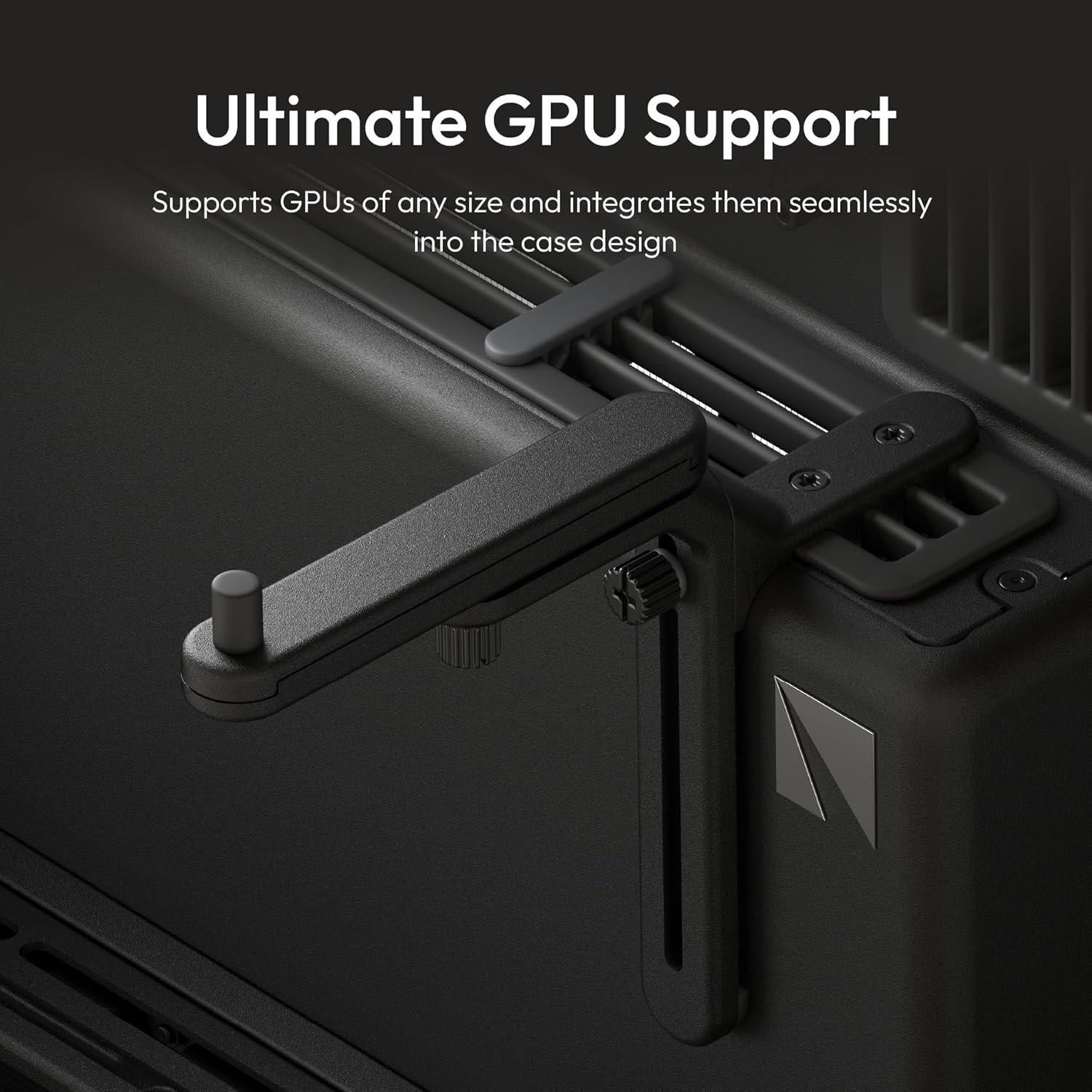 Caja de PC HAVN HS 420 Media Torre ATX Negra con Vidrio Templado