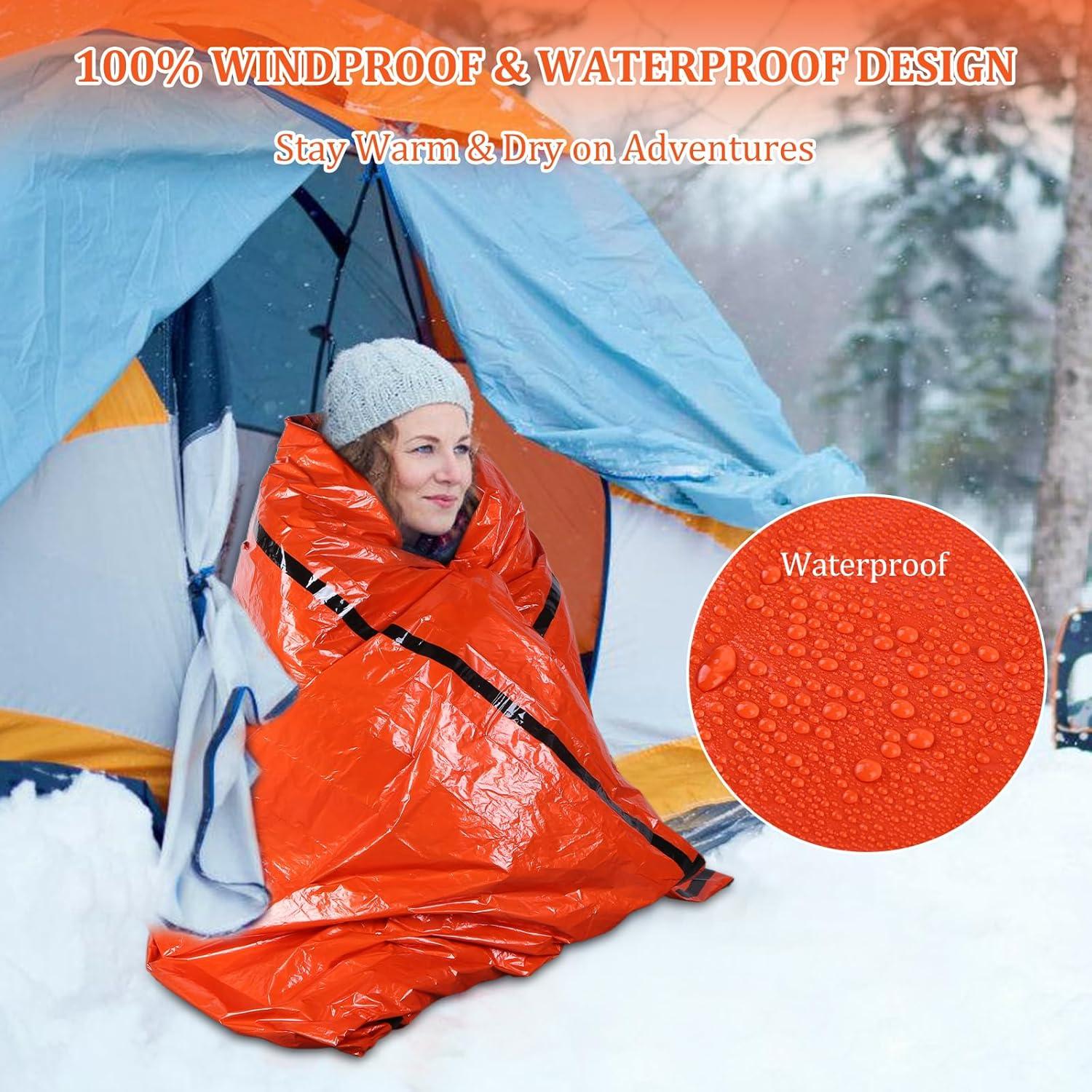 Saco de Dormir de Emergencia EtsRmi - Manta Térmica Impermeable