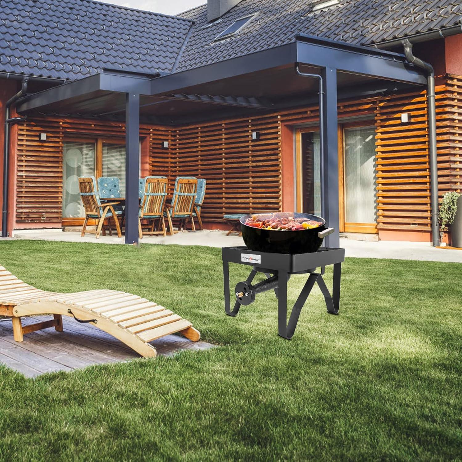 Estufa de gas propano Vivicreate 185000 BTU para exteriores