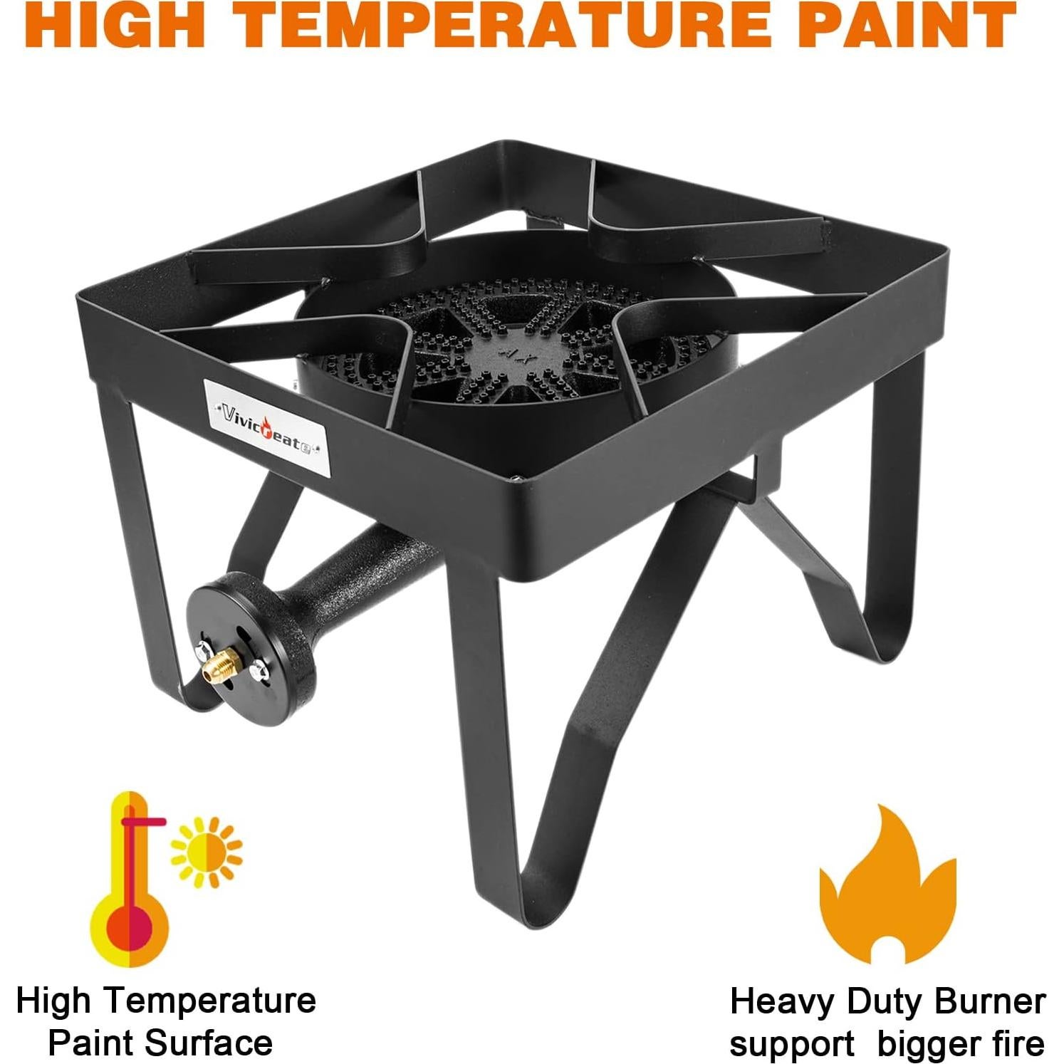 Estufa de gas propano Vivicreate 185000 BTU para exteriores