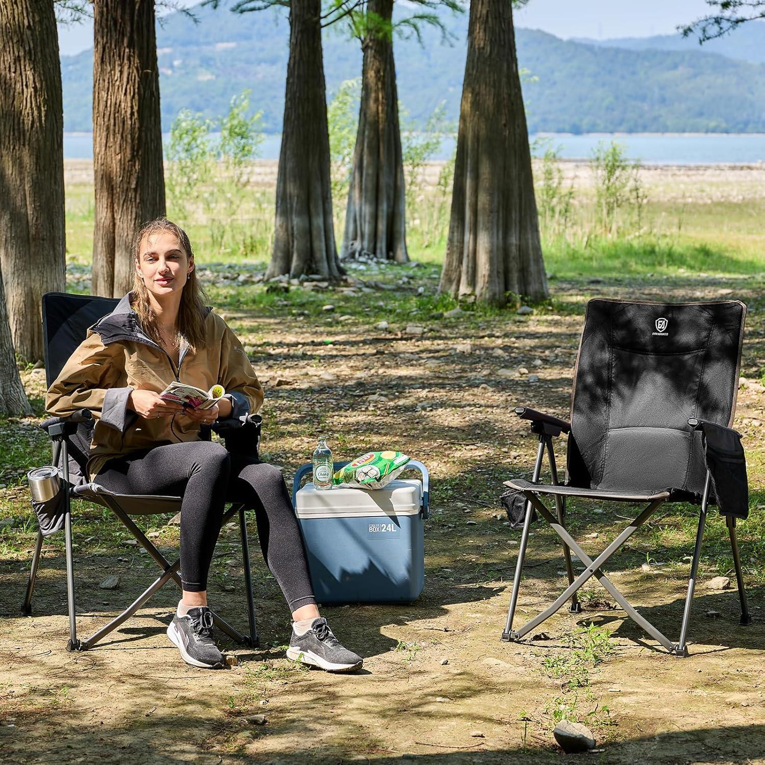 Silla de Camping Reclinable Ever Advanced FC-5022-455 Negra