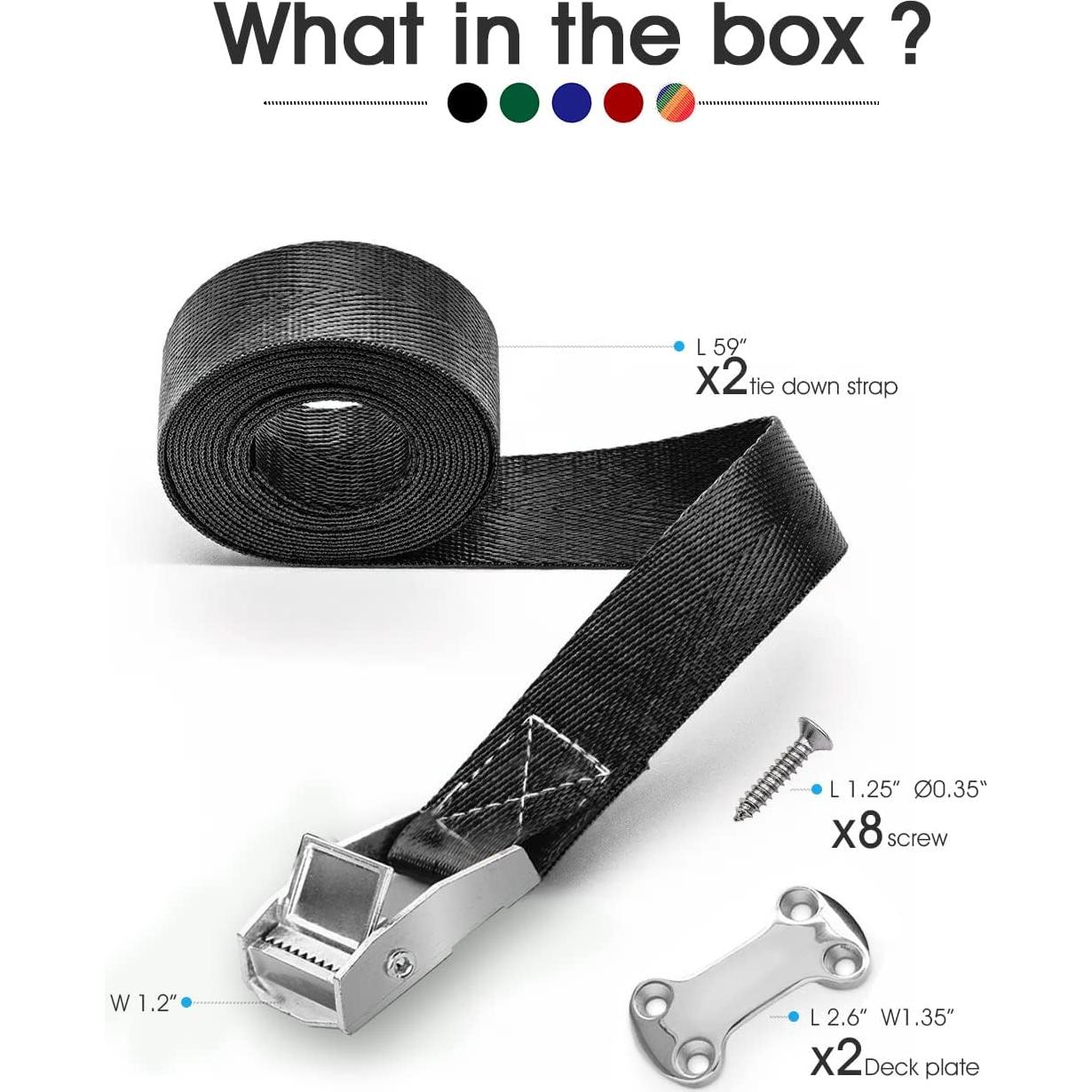 Kit de Sujeción para Enfriadores ALIENSX TD841 - 2 Correas Nylon