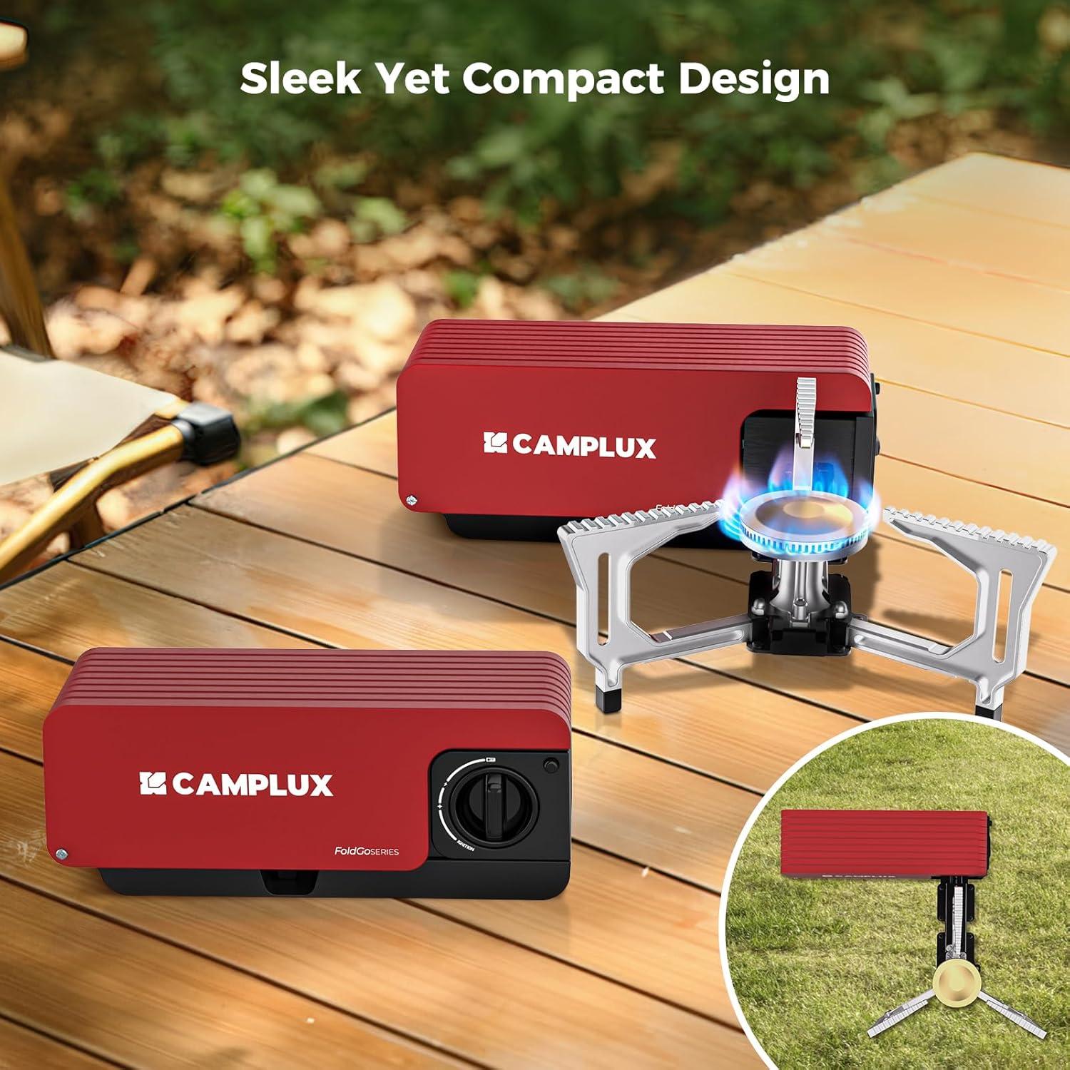 Estufa de Camping Portátil CAMPLUX FG01AR Butano 7500 BTU