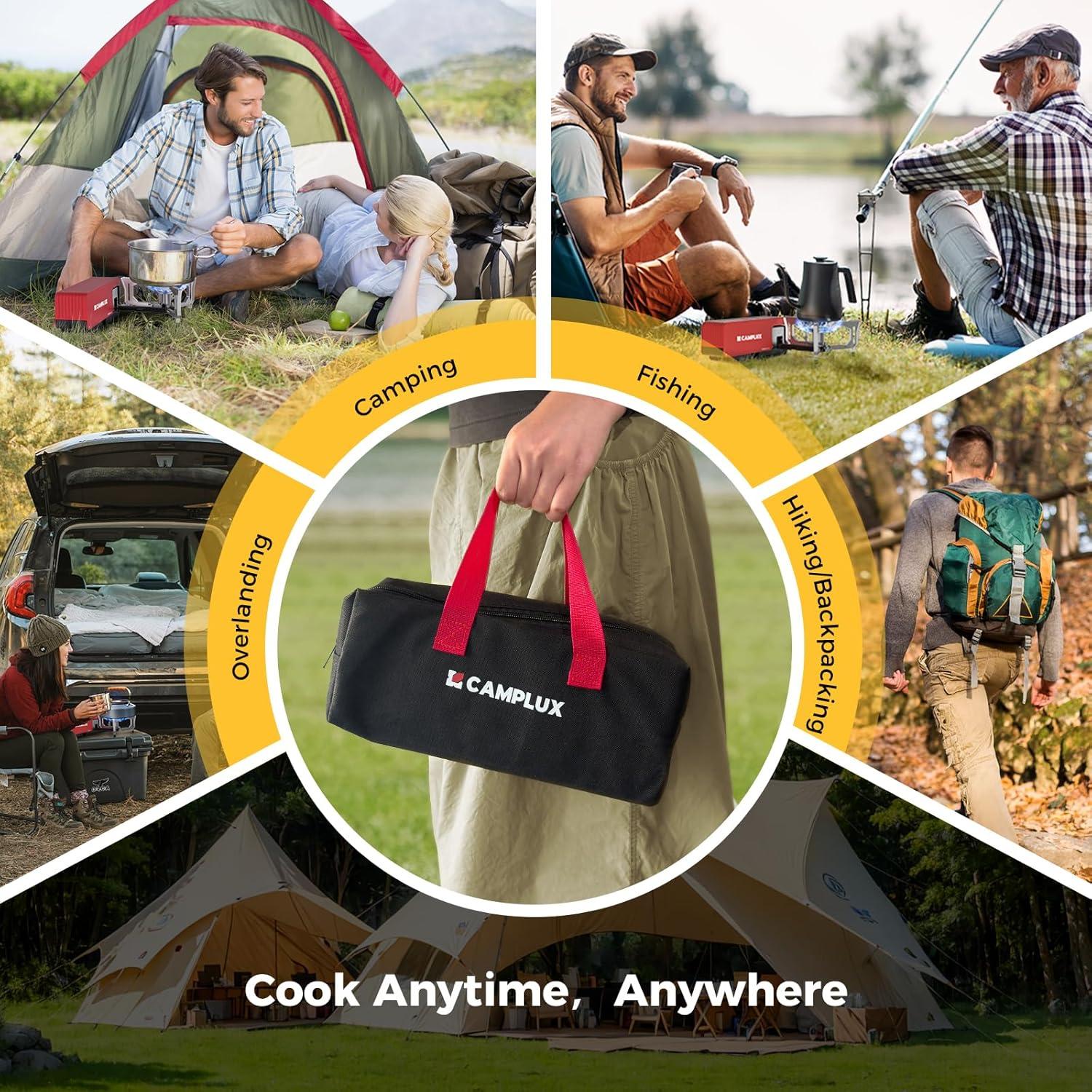 Estufa de Camping Portátil CAMPLUX FG01AR Butano 7500 BTU