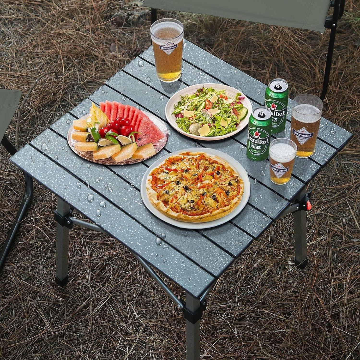 Mesa de Camping Plegable ARMOR CASTLE VF3007 Aluminio 50cm