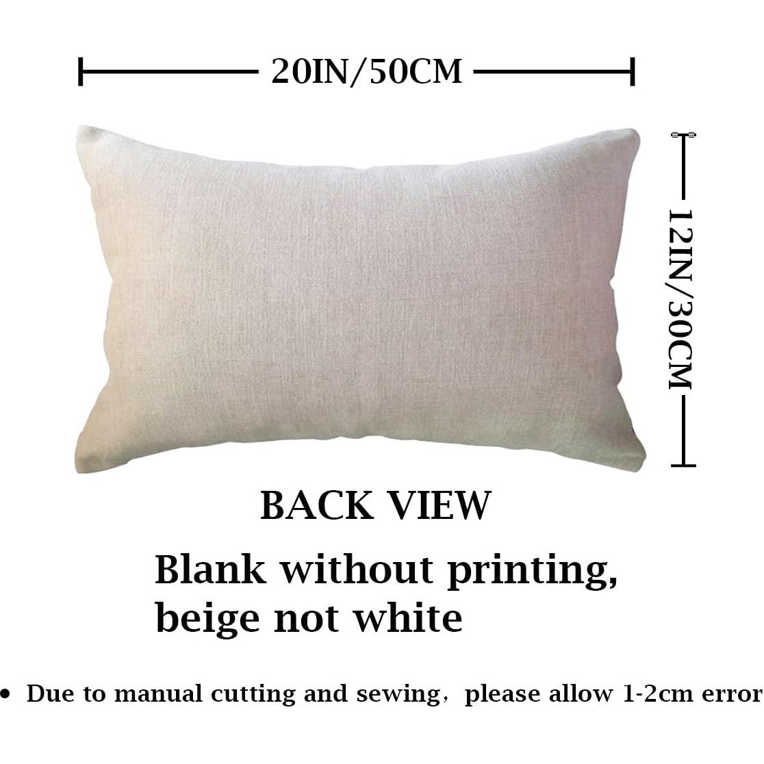 Cubierta de Cojín Lumbar ULOVE 30x50 cm Mapa Mundial Azul