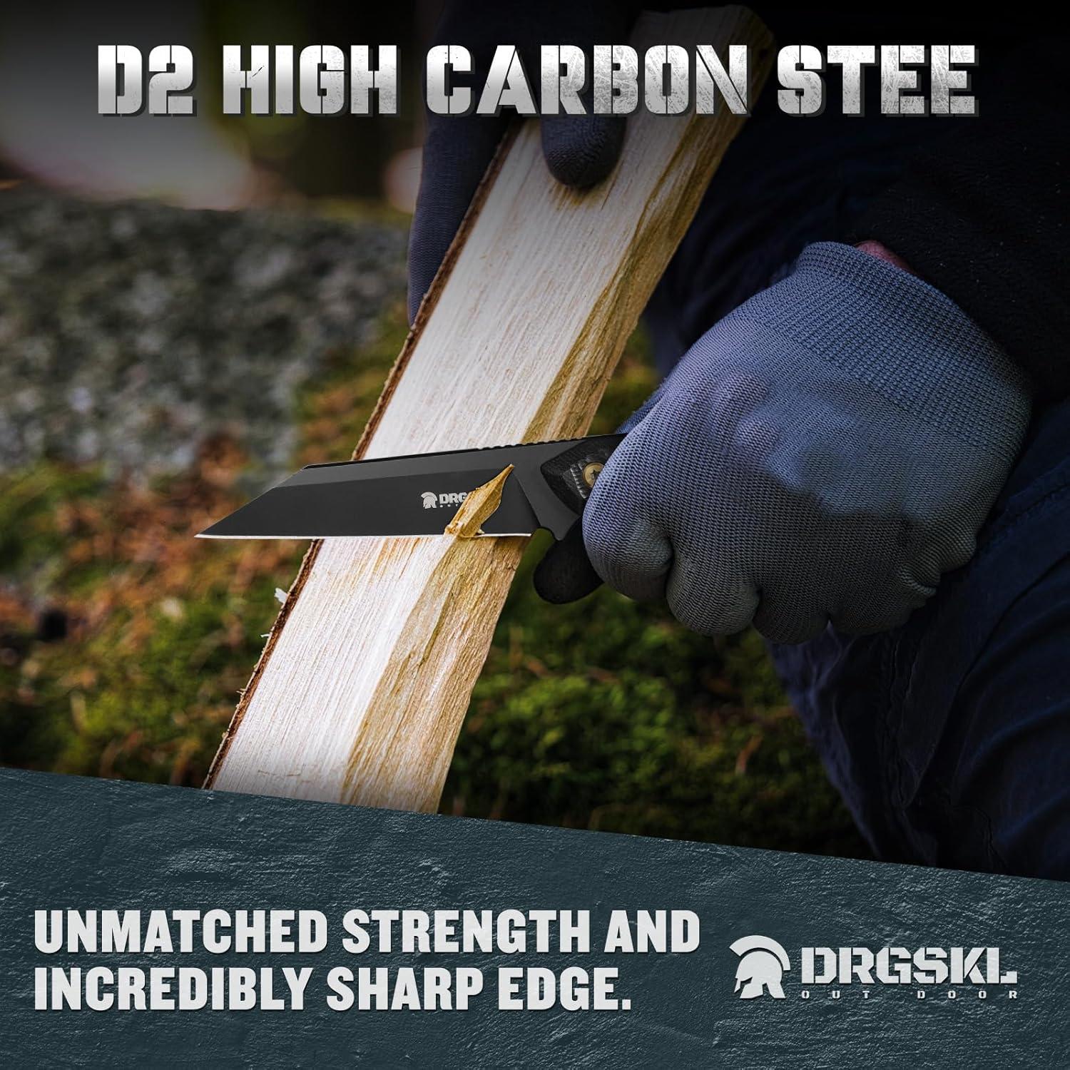 Cuchillo de Supervivencia DRGSKL Sheepsfoot 20.3cm Acero D2