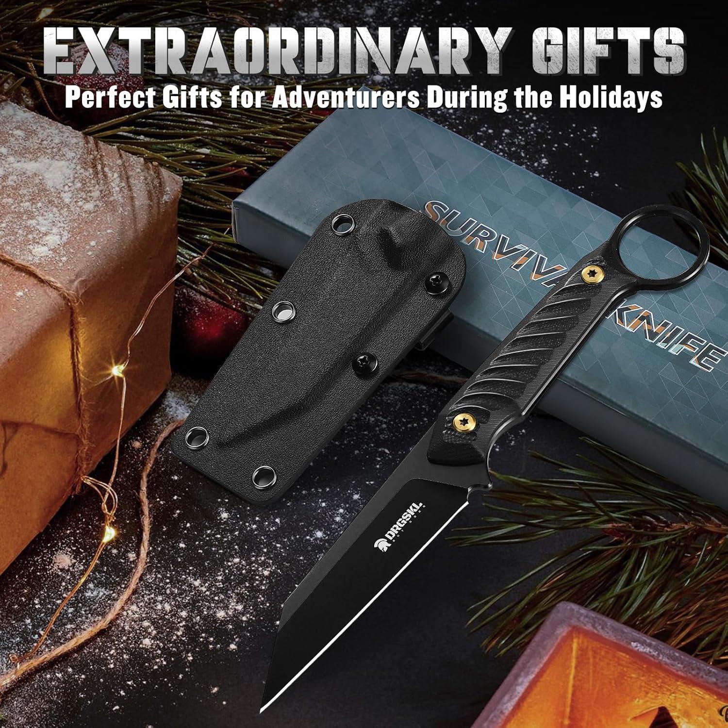 Cuchillo de Supervivencia DRGSKL Sheepsfoot 20.3cm Acero D2