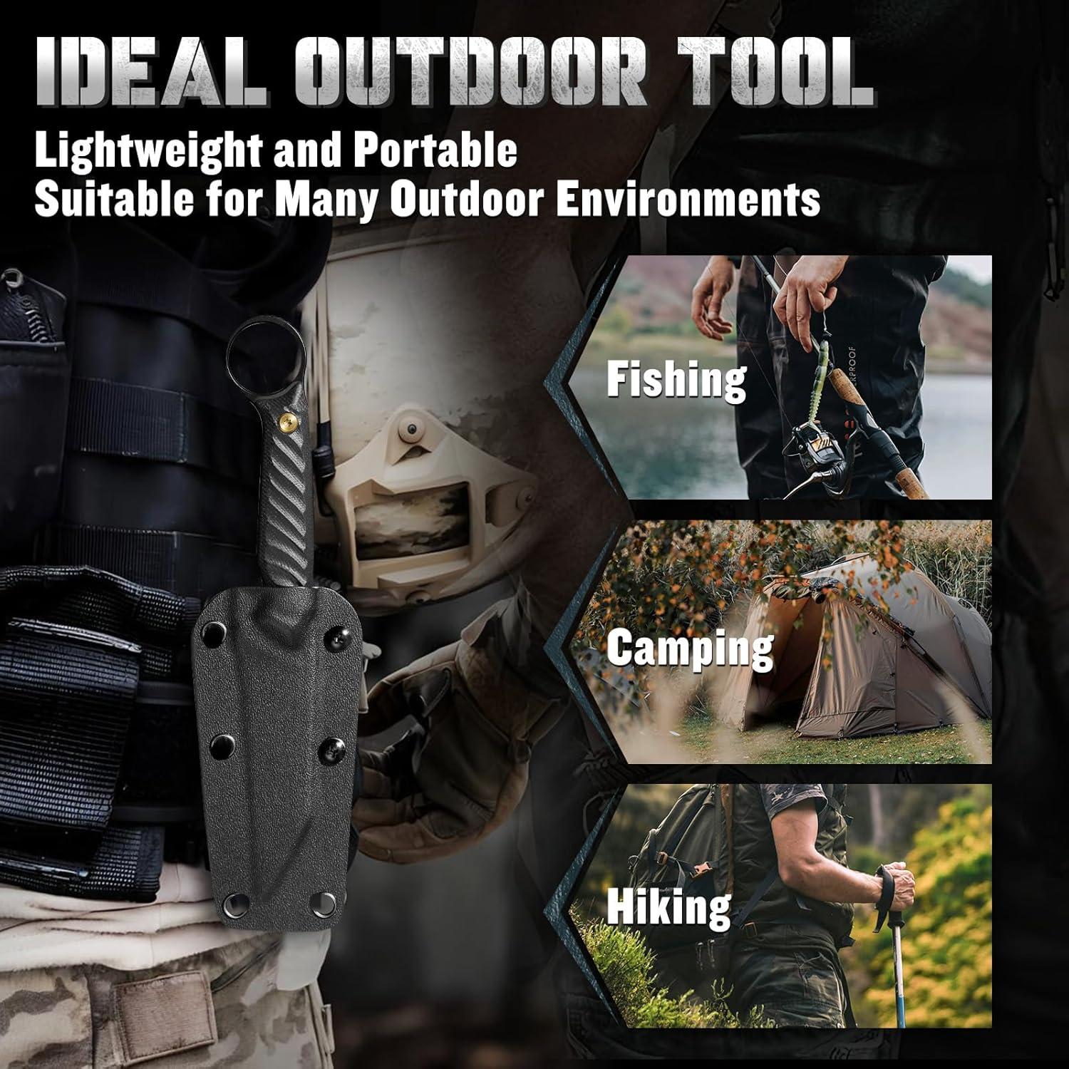 Cuchillo de Supervivencia DRGSKL Sheepsfoot 20.3cm Acero D2