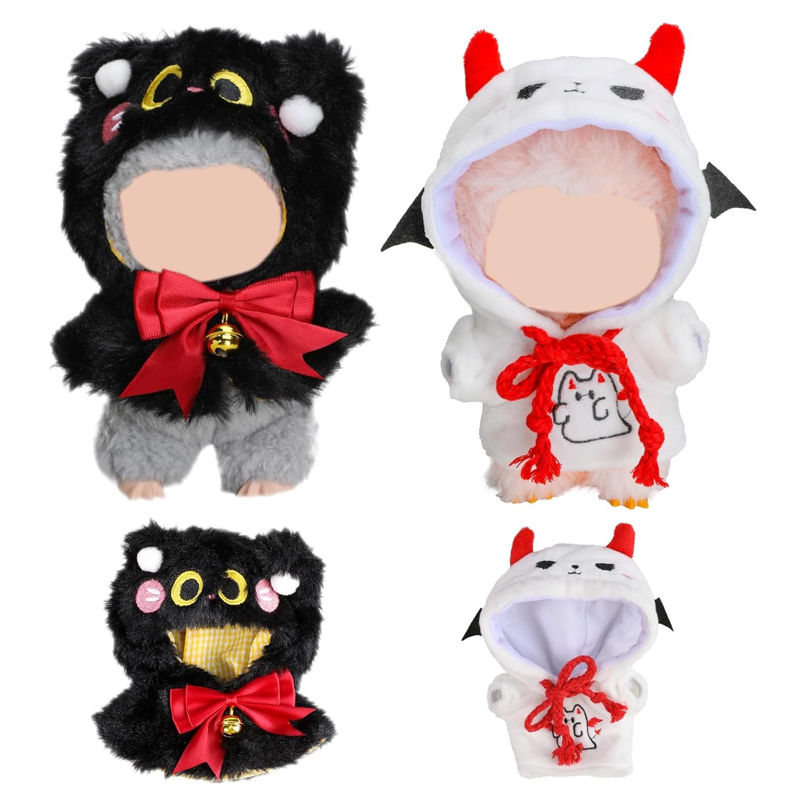 Conjunto de Ropa para Muñeca Labubu 17 cm Halloween 2 Piezas