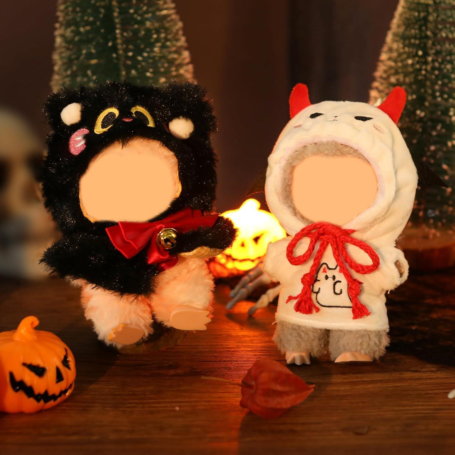 Conjunto de Ropa para Muñeca Labubu 17 cm Halloween 2 Piezas