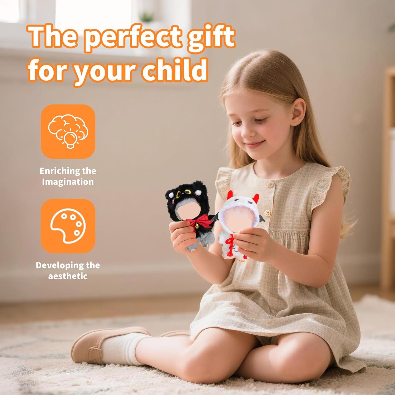 Conjunto de Ropa para Muñeca Labubu 17 cm Halloween 2 Piezas