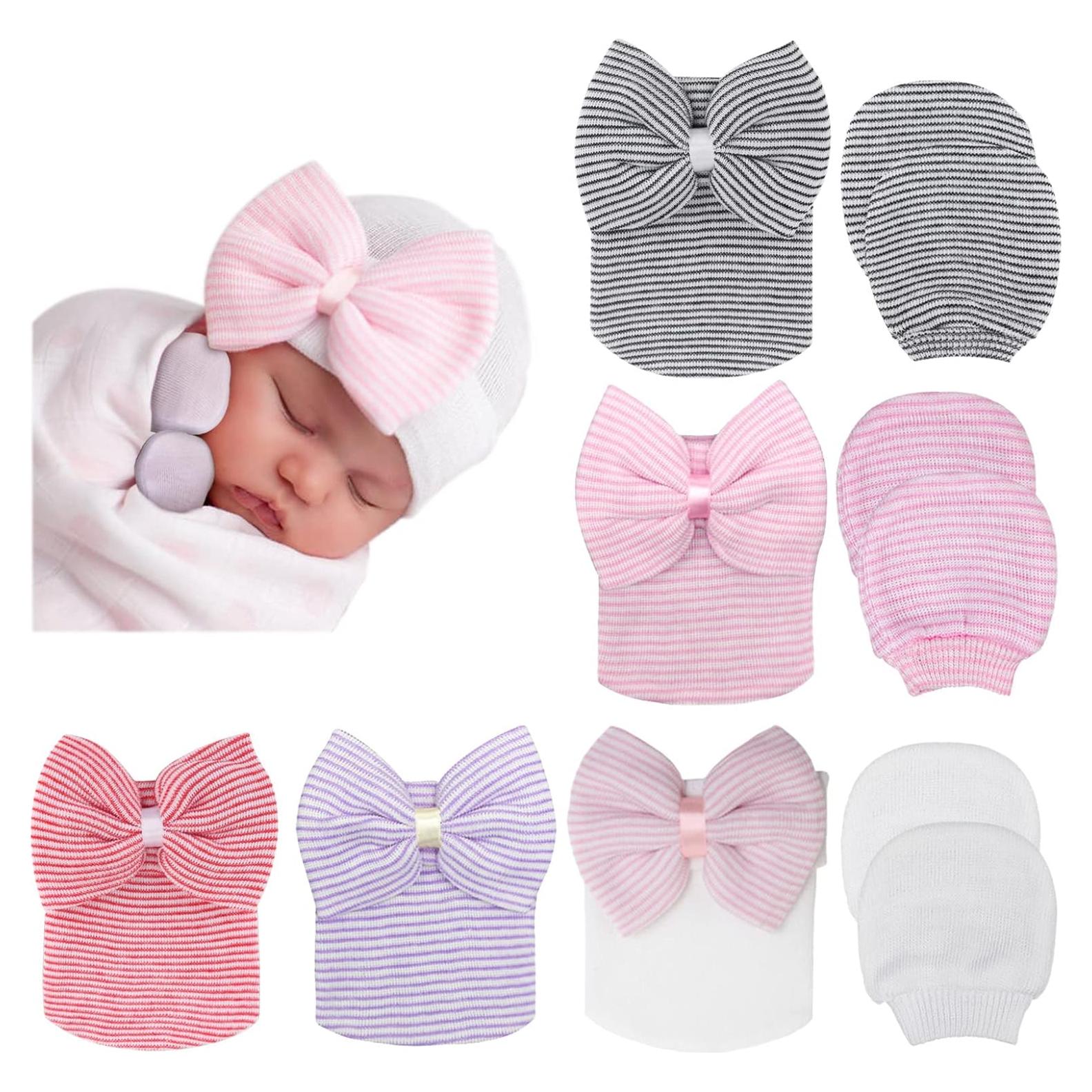 Conjunto Gorro y Manoplas BQUBO para Bebés 0-3 Meses