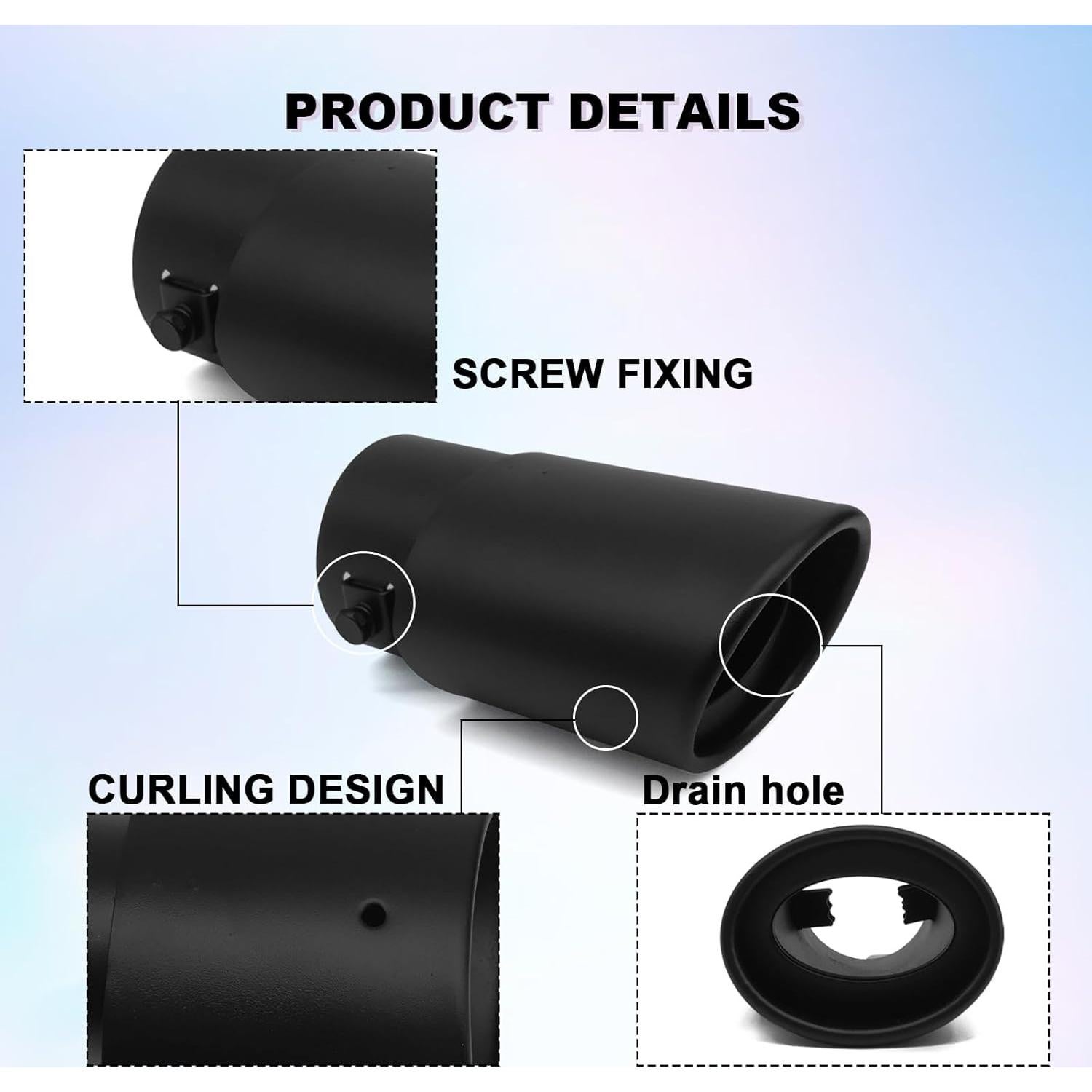 Tubo de Escape Recto CmeRto Acero Inoxidable 6.3cm a 8.3cm