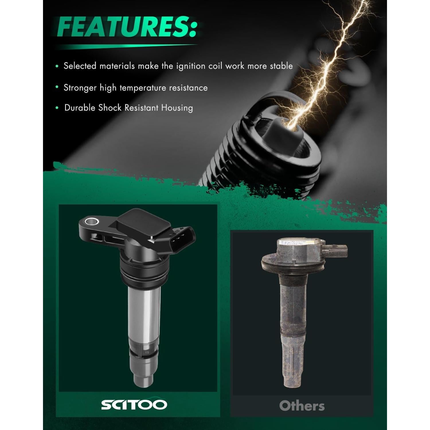 Bobinas de Encendido SCITOO UF594 para Volvo 6 Piezas