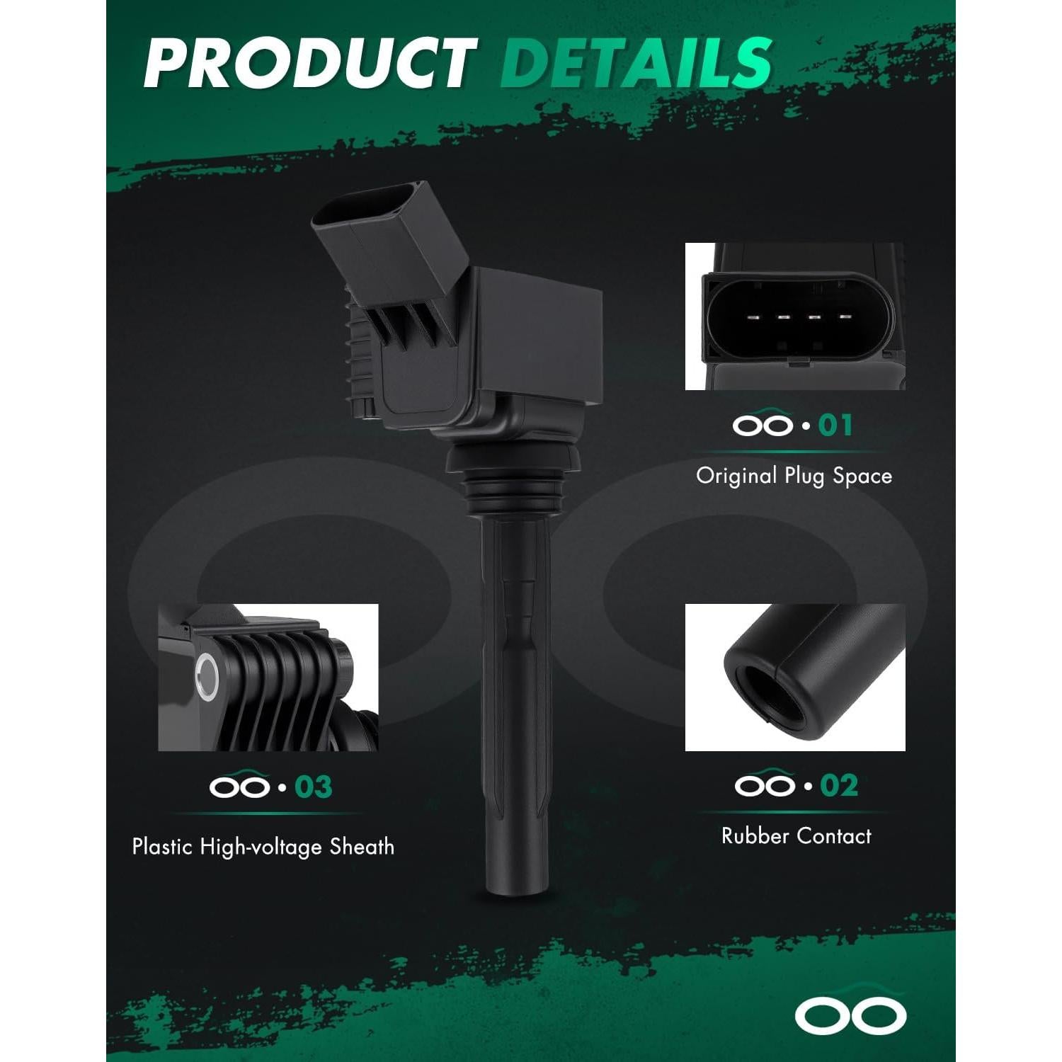 Bobina de Encendido SCITOO para A-udi A3 Sportback e-tron 1.4L 2016-2018