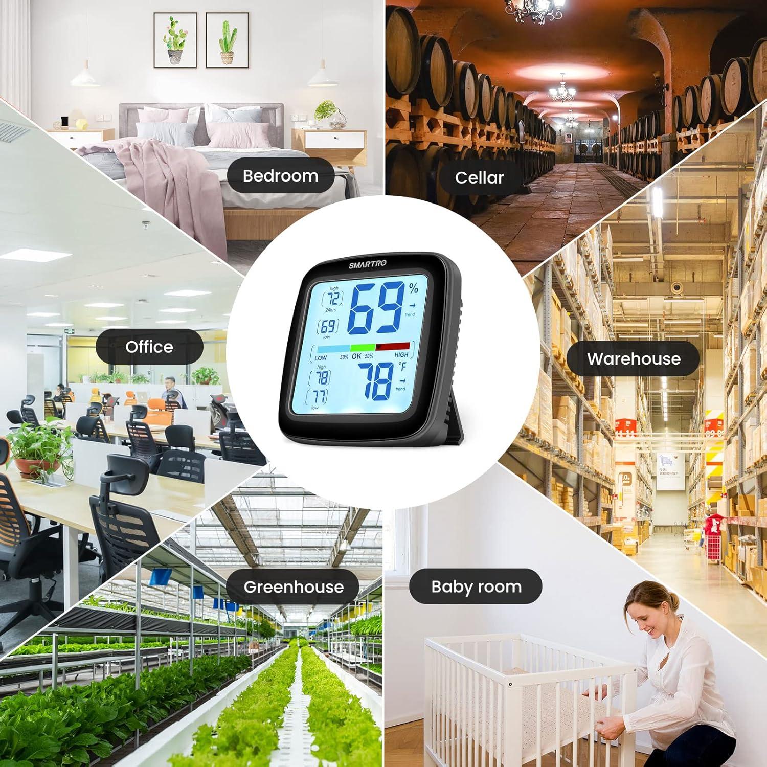 Higrómetro Digital SMARTRO SC42 Termómetro Interior Preciso