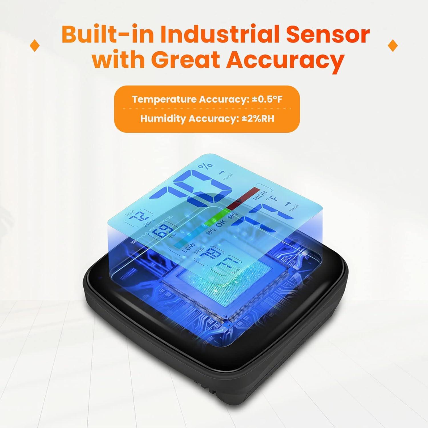 Higrómetro Digital SMARTRO SC42 Termómetro Interior Preciso