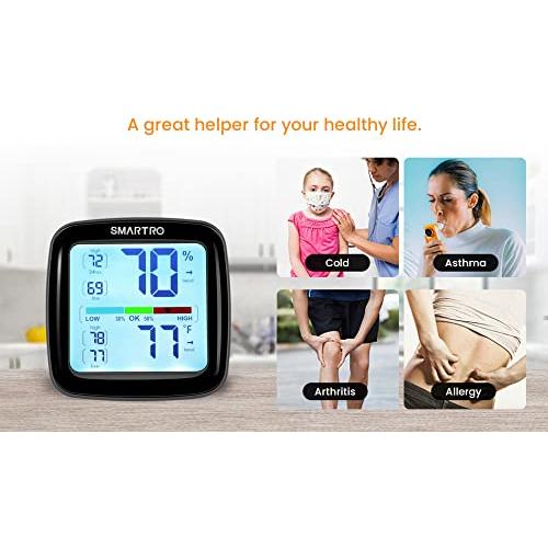 Higrómetro Digital SMARTRO SC42 Termómetro Interior Preciso
