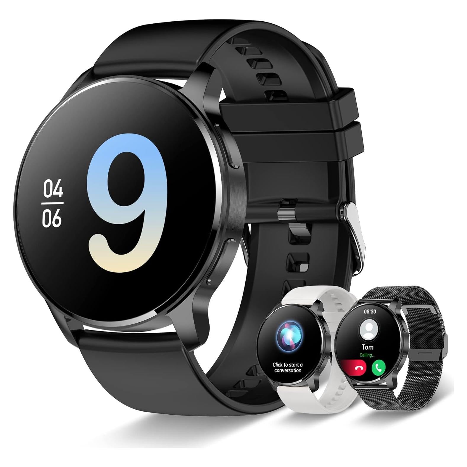 Reloj Inteligente Iaret Negro 1.32" Bluetooth Fitness
