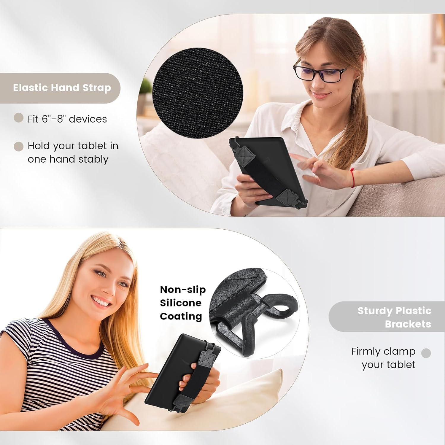 Correa de Mano MoKo para Tabletas de 6-8" - Soporte Elástico Negro