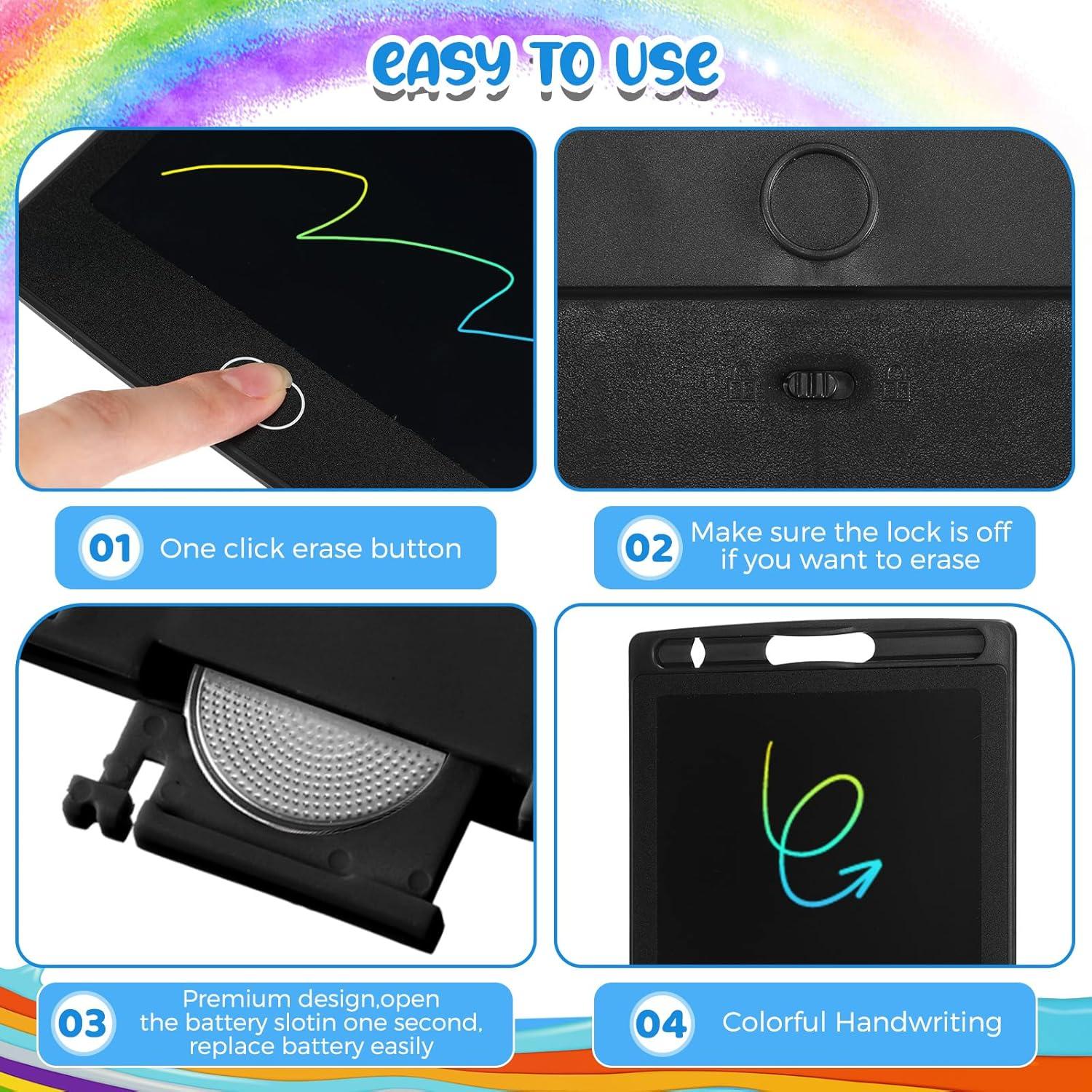 Tableta de Escritura LCD Zhehao 48 Piezas 21.6 cm Negra