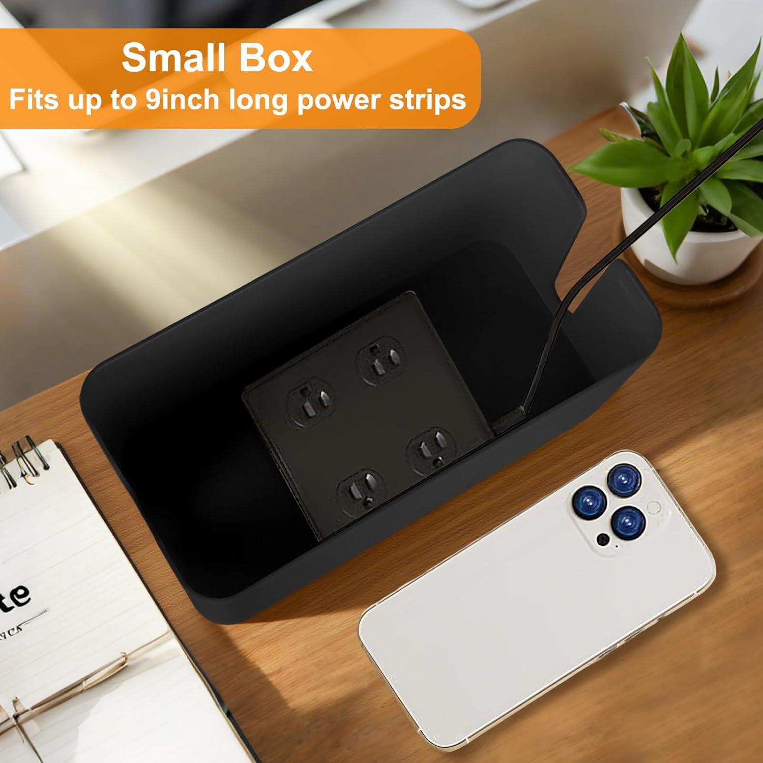 Caja Organizadora de Cables Resulzon 23.5x12x11.5cm Negra