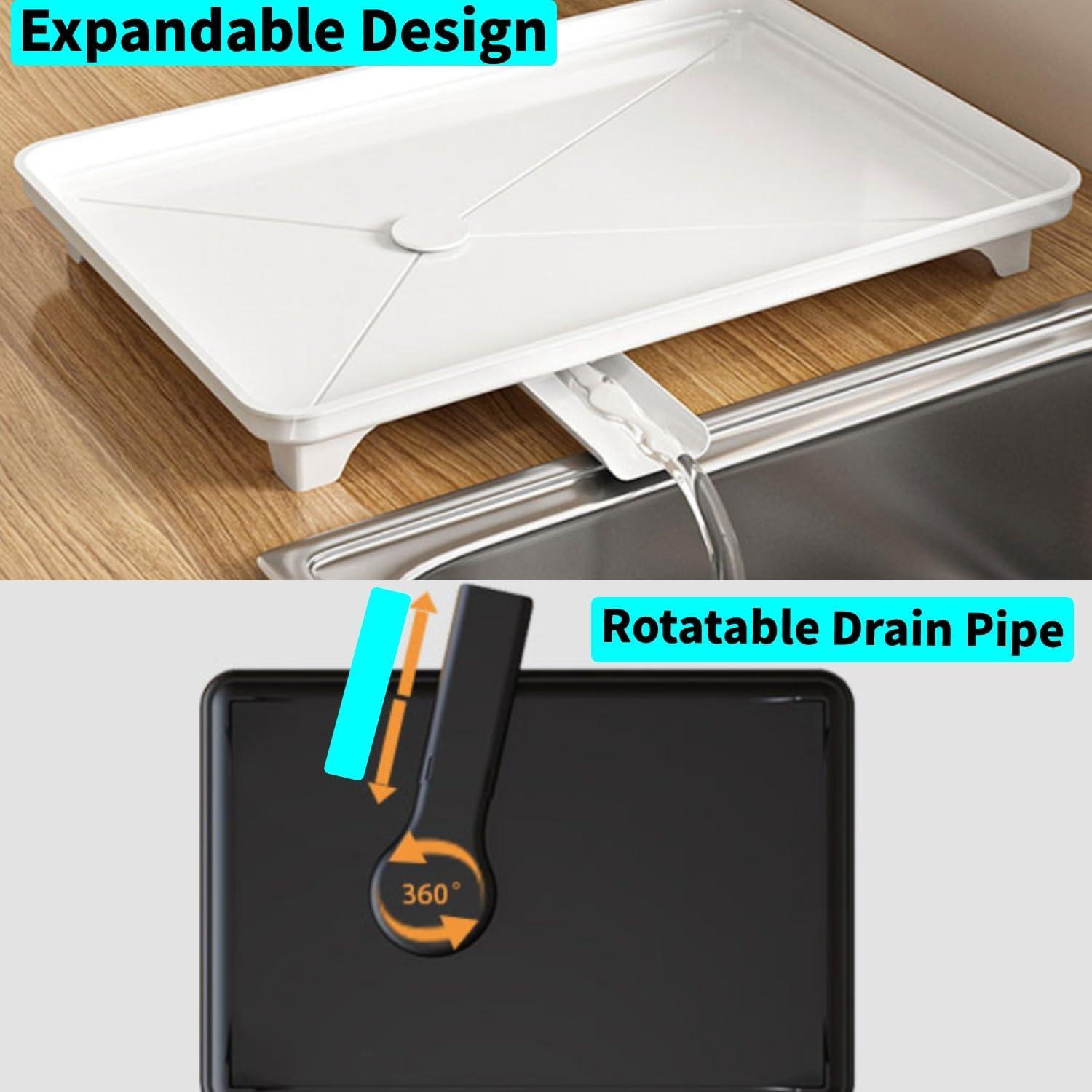 Escurridor de Platos Expandible DREMAK con Soporte para Utensilios