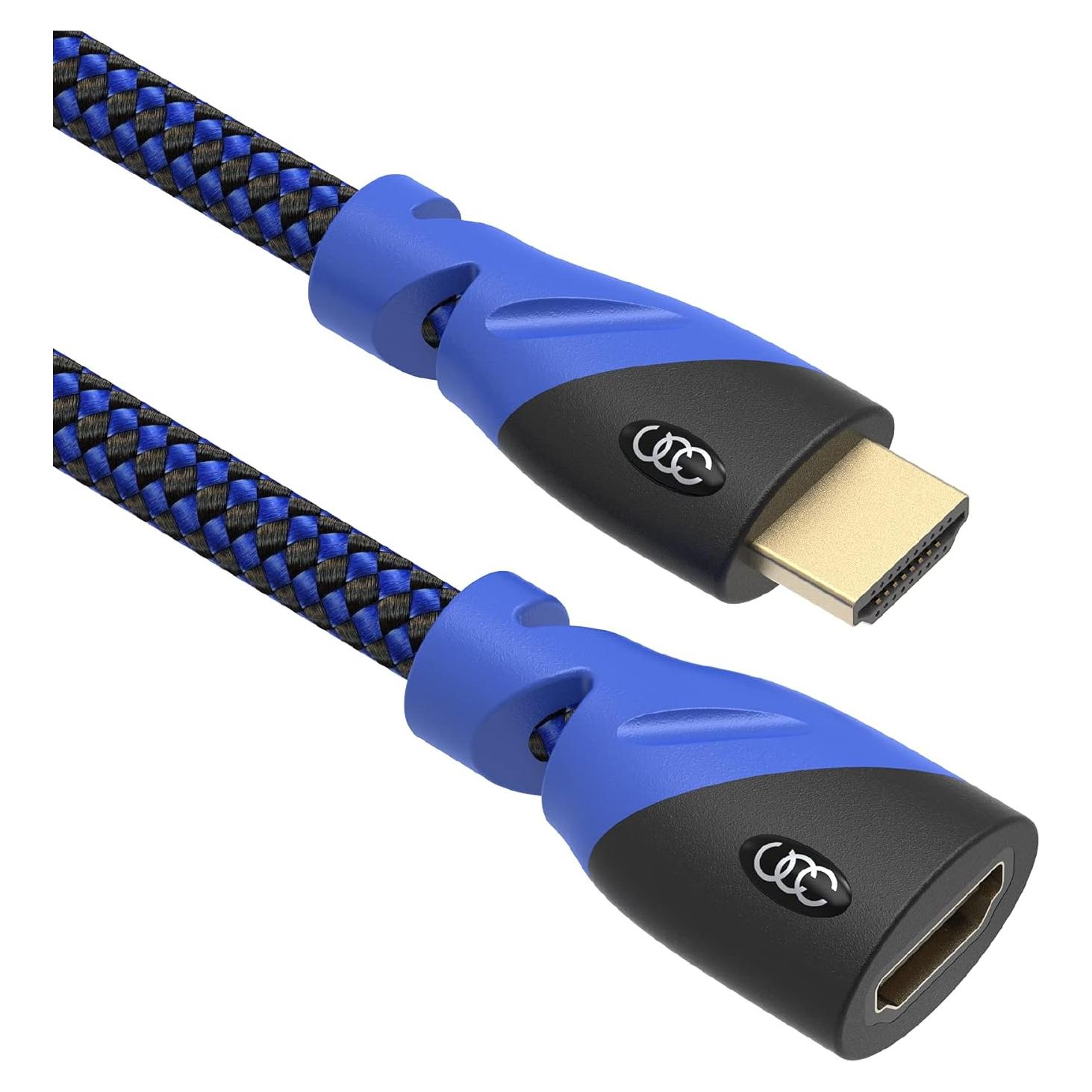Cable de Extensión HDMI Ultra Clarity 0.46 m Azul - 2 Unidades