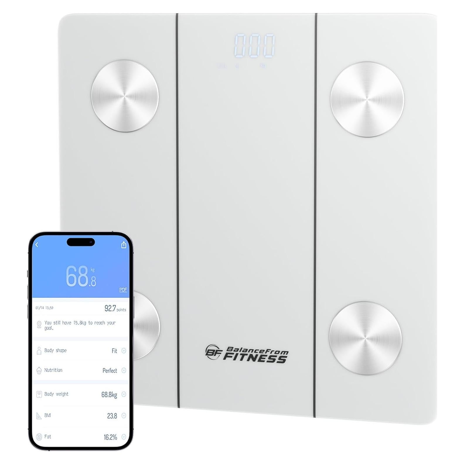 Balanza Digital de Baño BalanceFrom Bluetooth 181kg IMC