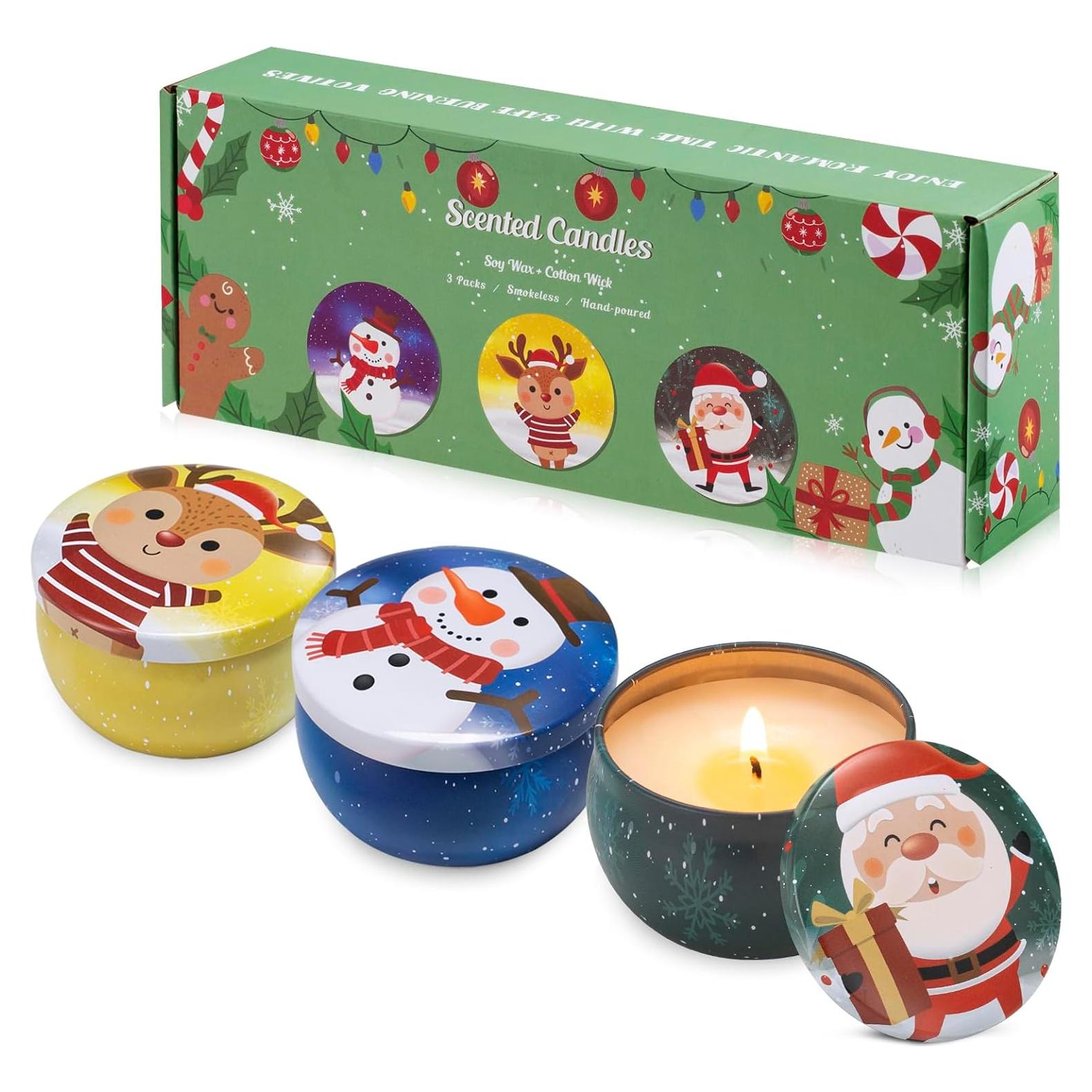 Set de Velas Aromáticas Hausware 3 Pack 70.9 g Soja Navidad