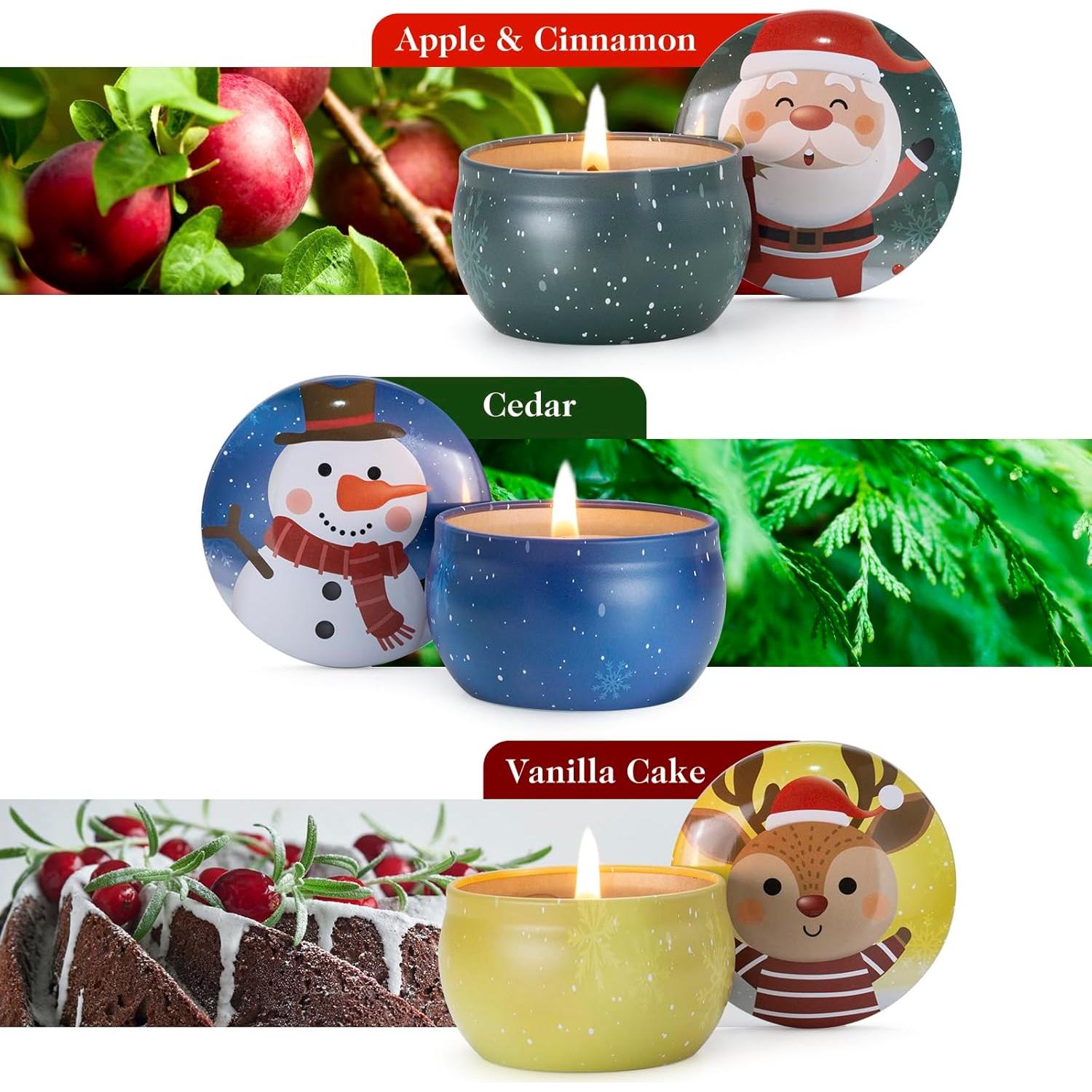 Set de Velas Aromáticas Hausware 3 Pack 70.9 g Soja Navidad