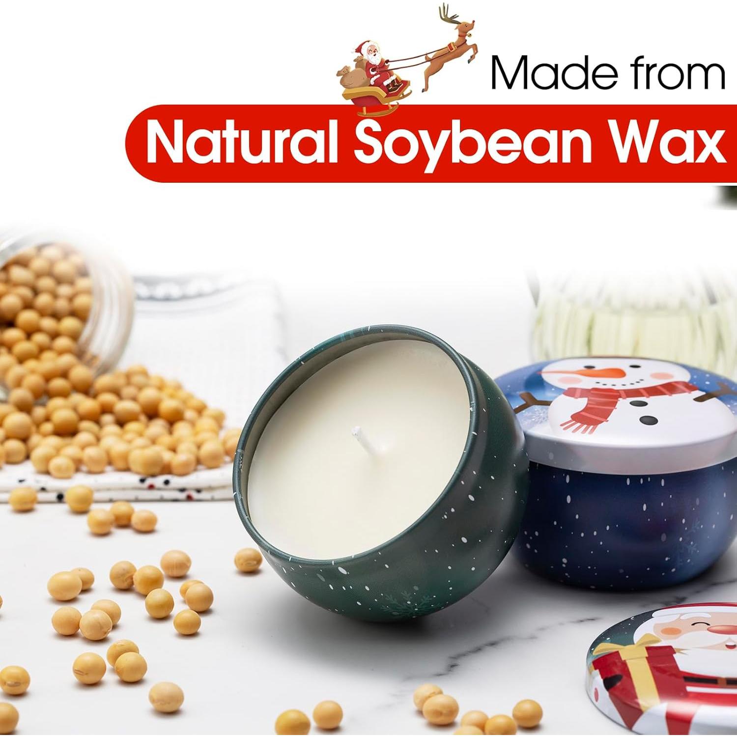 Set de Velas Aromáticas Hausware 3 Pack 70.9 g Soja Navidad