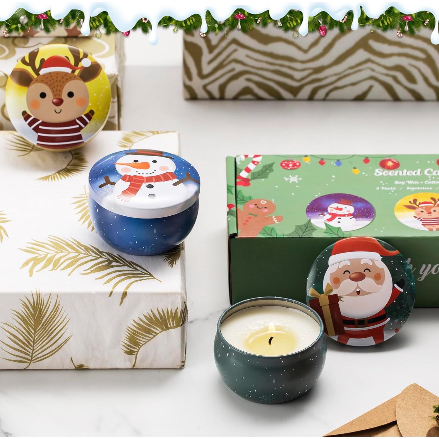 Set de Velas Aromáticas Hausware 3 Pack 70.9 g Soja Navidad