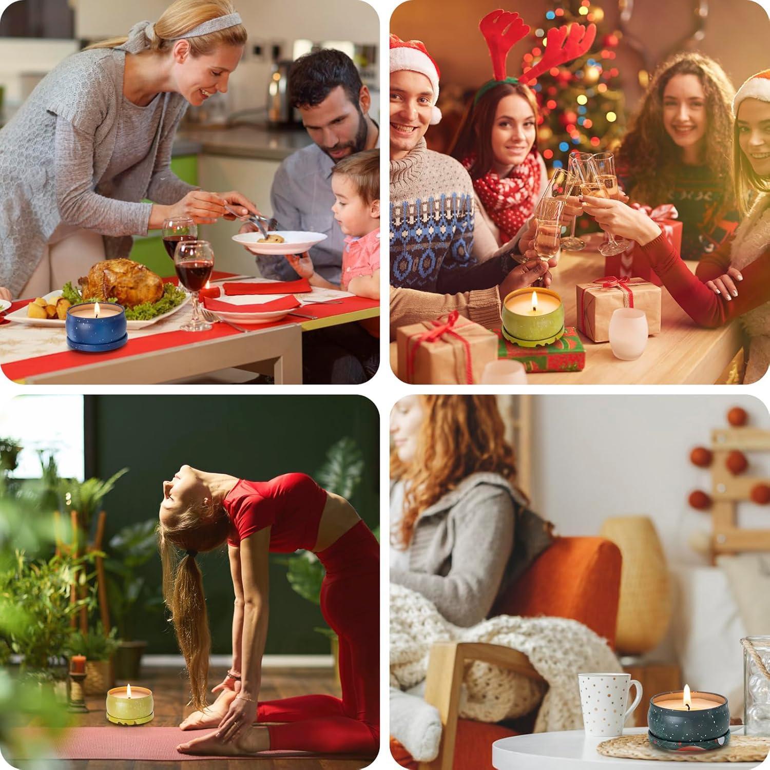 Set de Velas Aromáticas Hausware 3 Pack 70.9 g Soja Navidad