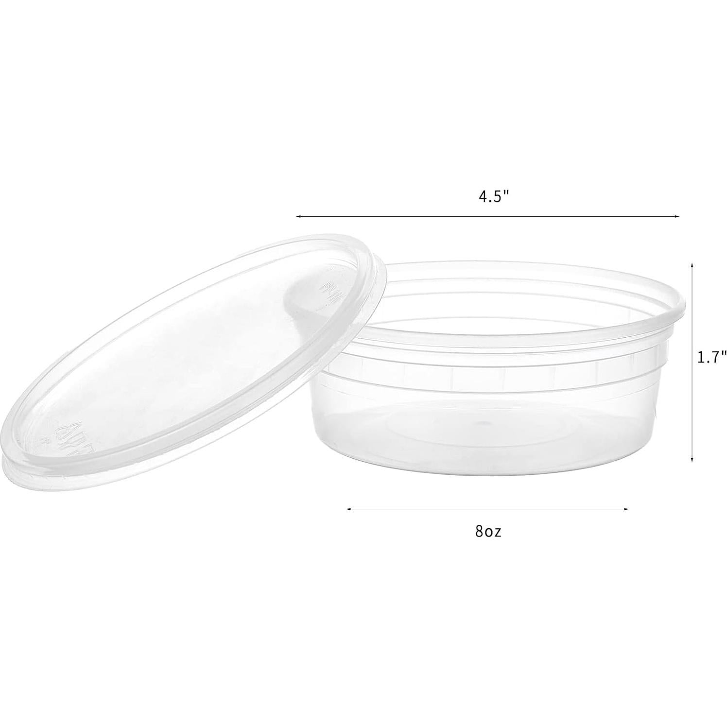 Contenedores de Almacenamiento de Comida FULING 8 oz - 48 Piezas