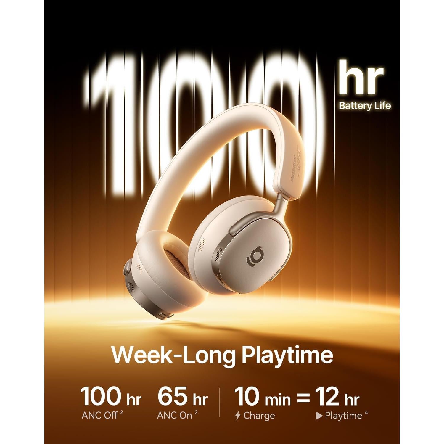 Auriculares Baseus Inspire XH1 ANC, Sonido Bose, 100H Reproducción - Blanco