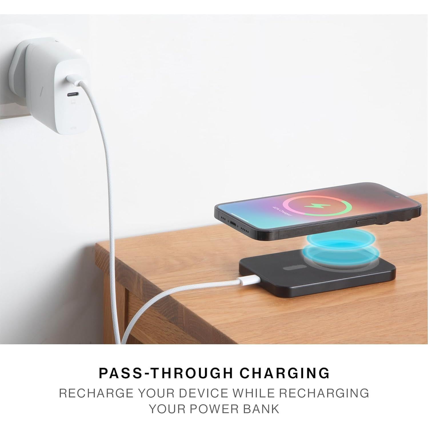 Banco de Energía Magnético Native Union 5000mAh Negro