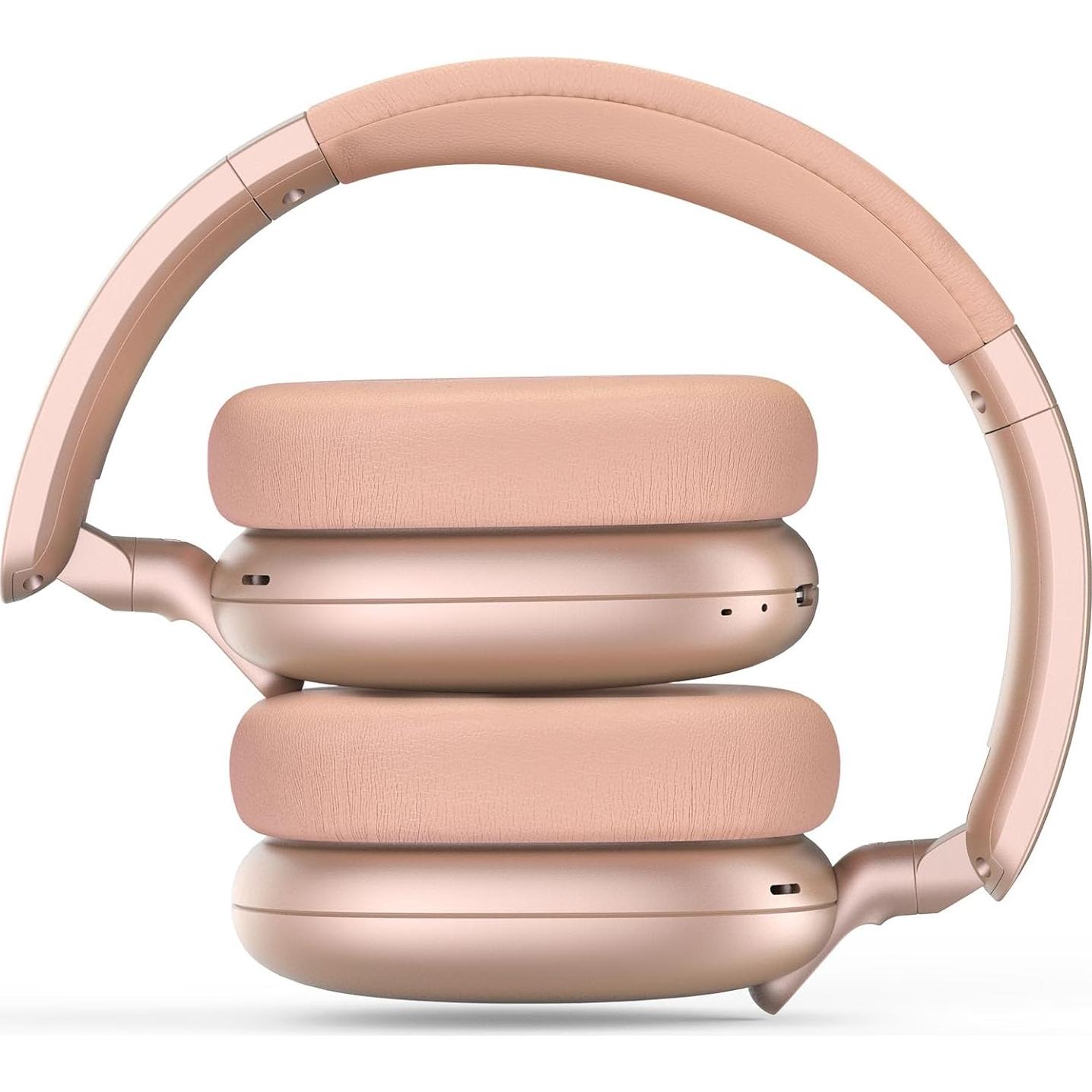 Auriculares RORSOU C6 Bluetooth 5.4 ANC Rosa Oro 60h