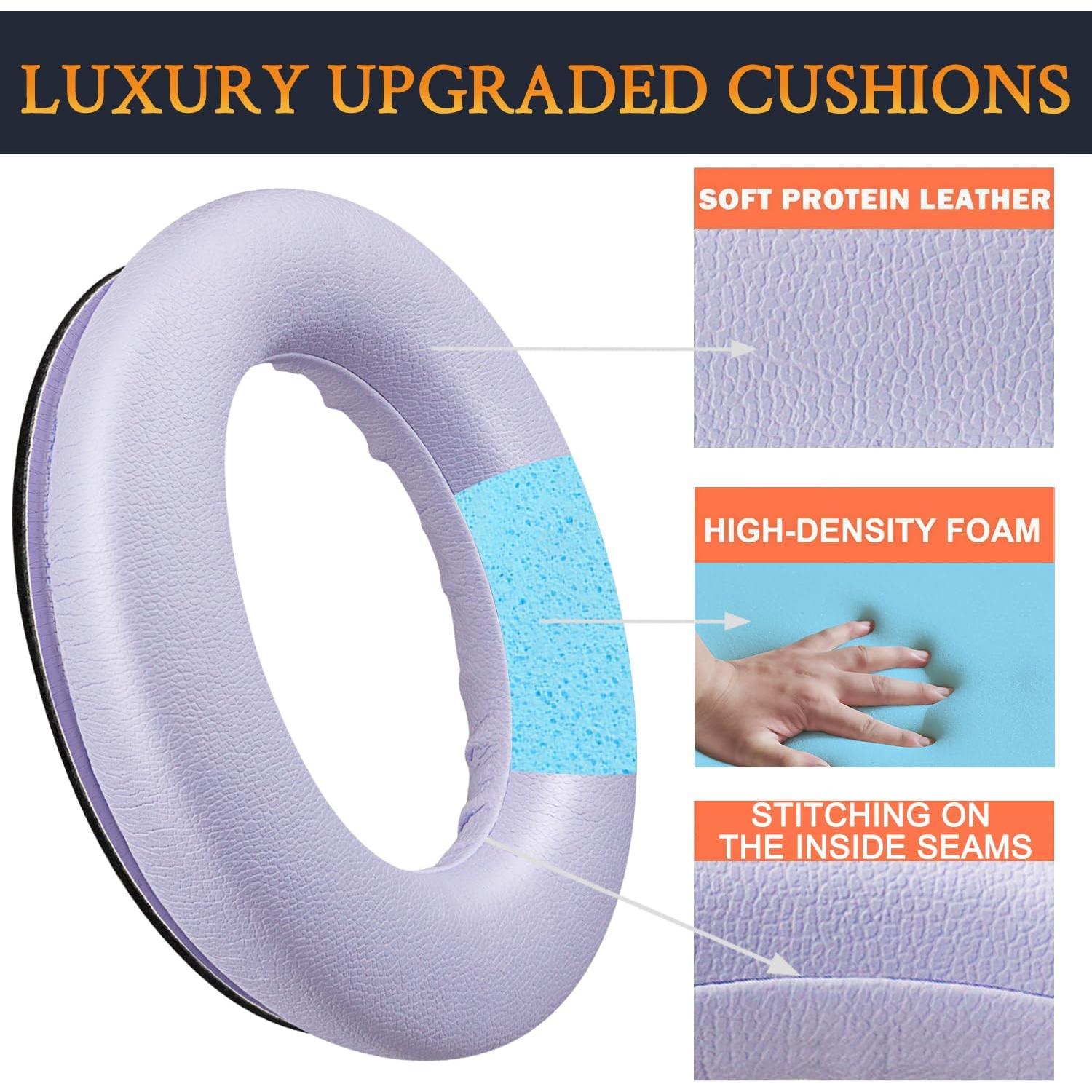 Almohadillas de Reemplazo SOULWIT para Bose QC45/QC SE - Lila Frío